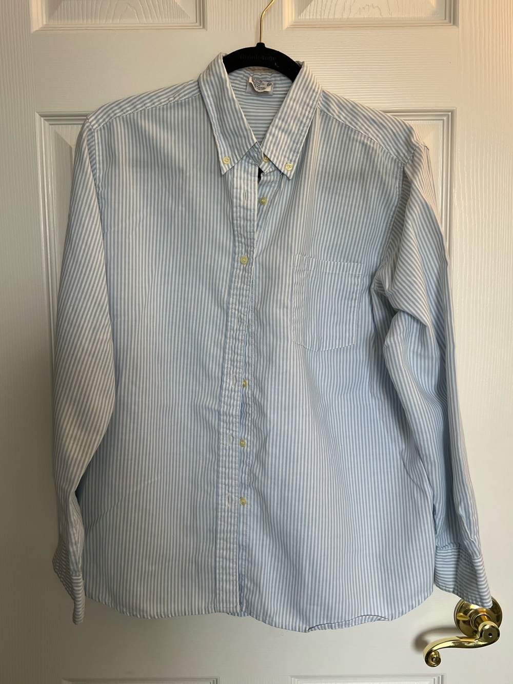 Vintage Blue & White Strip Button Up